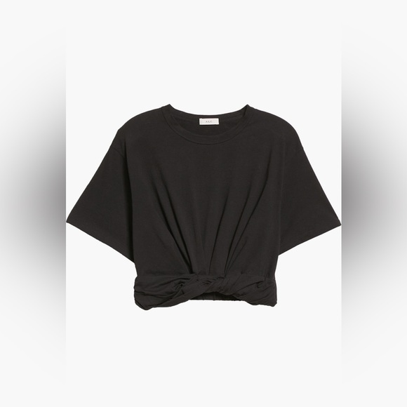 A.L.C. 'Mimi' Black Tee Size M - Picture 5 of 5